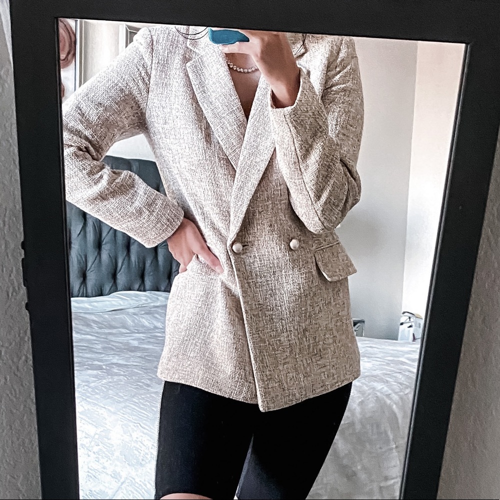 Tweated blazer